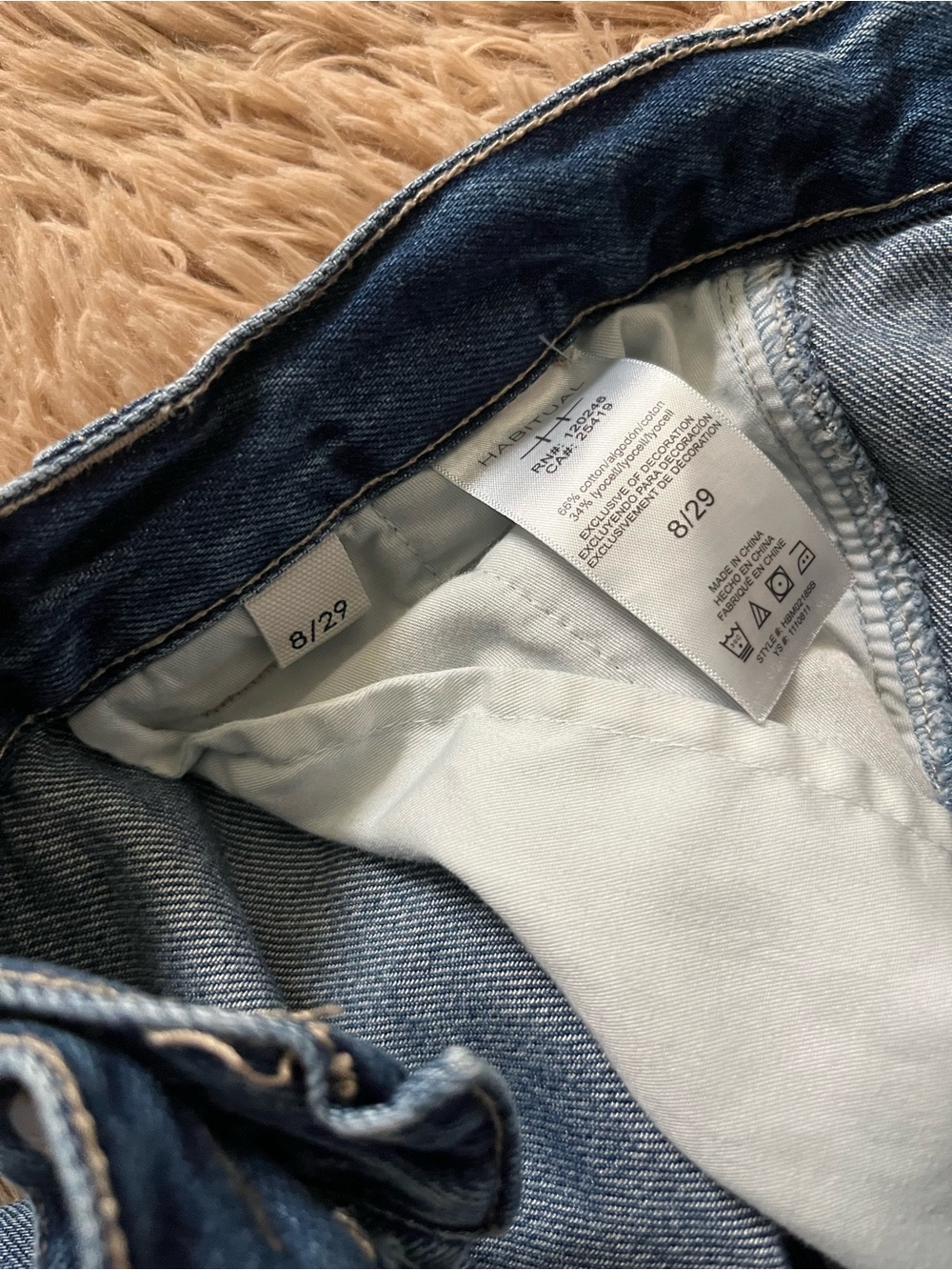 Habitual Women’s Wide Leg Denim Jeans 8/29 - Picture 4 of 5